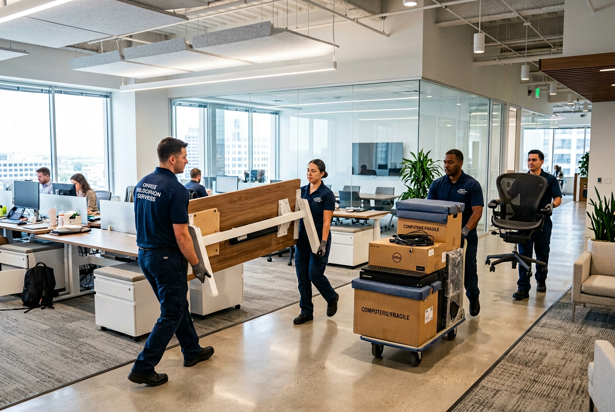 Office relocation in progress